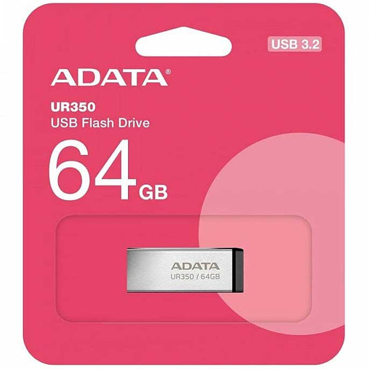 Extern geheugen USB-A 3.2 Adata UR350, 64Gb UR350-64G-RSR/BK