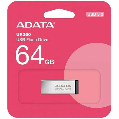 Extern geheugen USB-A 3.2 Adata UR350, 64Gb UR350-64G-RSR/BK 