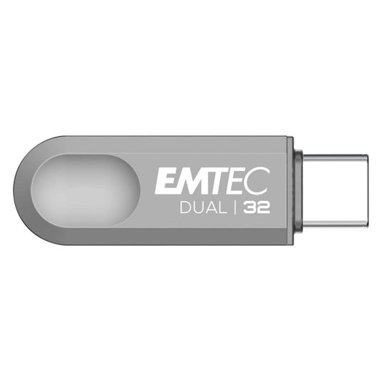 Externe USB-A 3.2 / USB-C Emtec D280 Dual Geheugen, 32Gb ECMMD32GD28