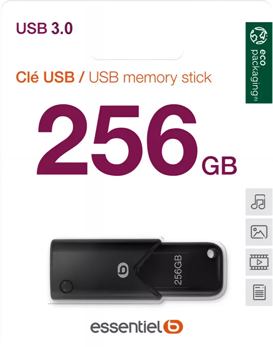 Externe USB-A 3.2 Essentiel-B B120 Geheugen, 256Gb EKMMD256123EB