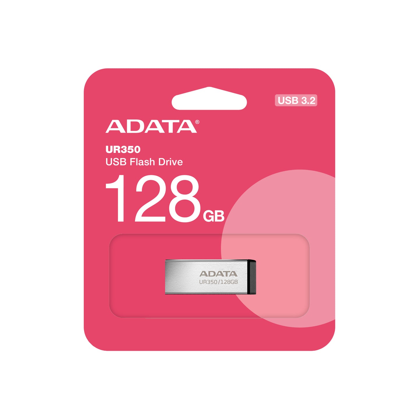 Externe USB-A 3.2 Adata UR350 Geheugen, 128Gb UR350-128G-RSR/BK