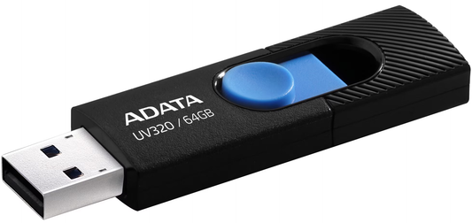 Externe USB-A 3.2 Geheugen Adata UV320, 64Gb AUV320-64G-RBKBL