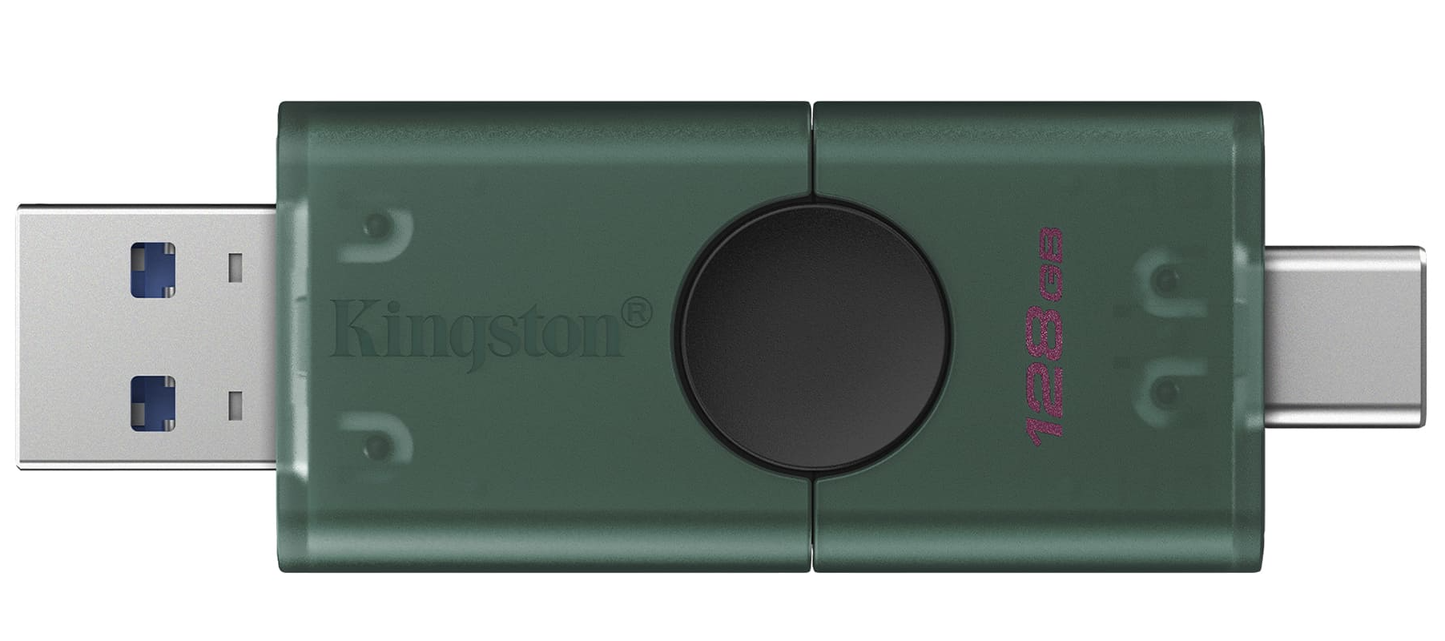 Externe Geheugen USB-A 3.2 / USB-C Kingston Duo, 128Gb DTDEG2/128GB