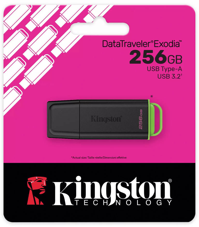 Externe USB-A 3.2 Kingston DT Exodia Geheugen, 256Gb DTXG2/256GB