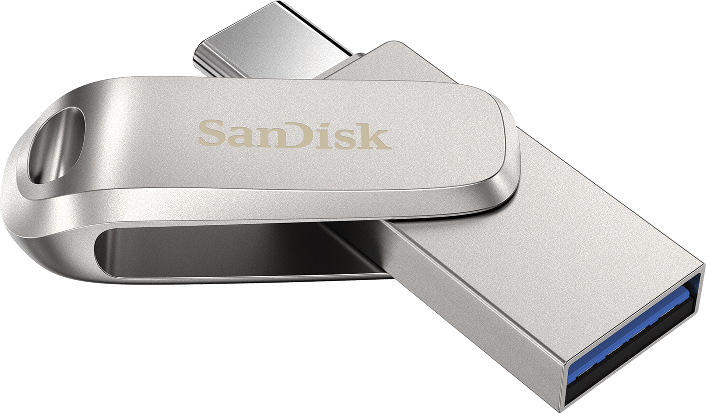 Externe geheugen USB-A 3.2 / USB-C SanDisk Ultra Luxe Dual Drive, 256Gb SDDDC4-256G-G46