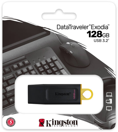 Externe USB-A 3.2 Geheugen Kingston DT Exodia, 128Gb DTX/128GB
