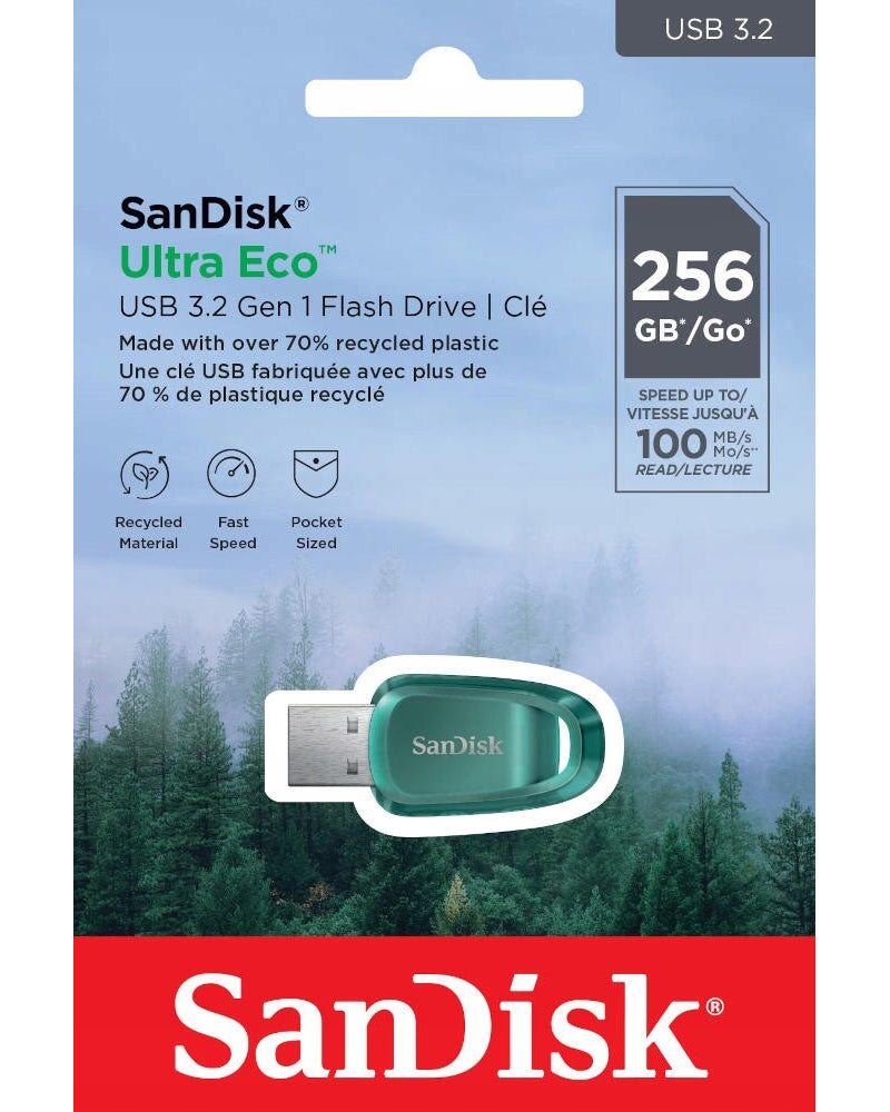 Externe USB-A 3.2 SanDisk Ultra Eco Geheugen, 256Gb SDCZ96-256G-G46
