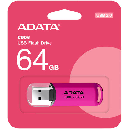 USB-A extern geheugen Adata C906, 64Gb AC906-64G-RPP 