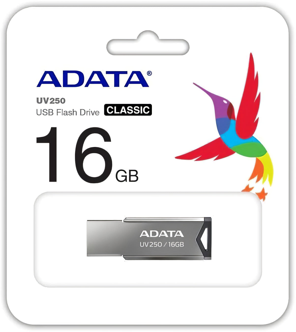 USB-A External Memory Adata UV250, 16Gb AUV250-16G-RBK