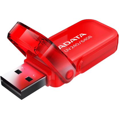 Extern USB-A-geheugen Adata UV240, 64Gb AUV240-64G-RRD 