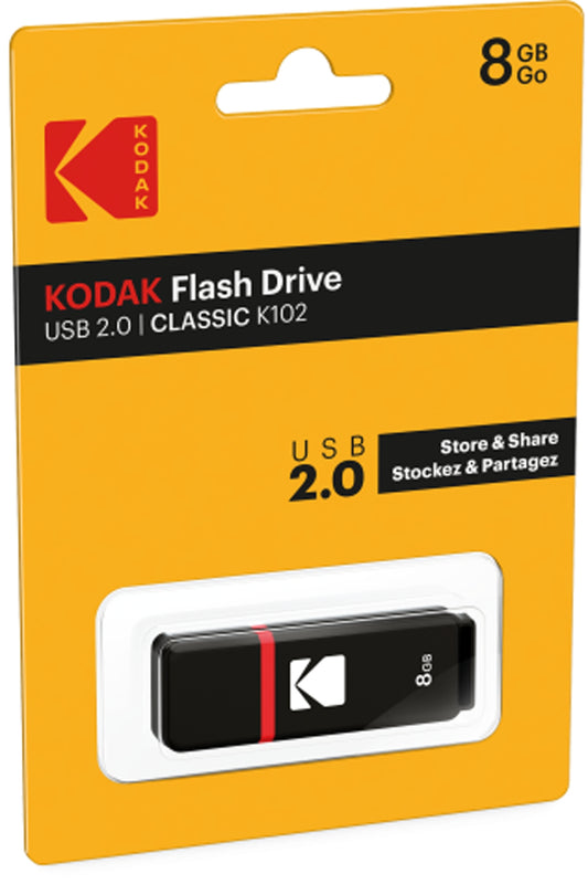 Externe USB-A Geheugen Kodak K102, 8Gb EKMMD8GK102