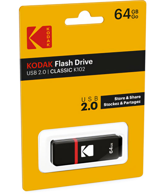 Externe USB-A Geheugen Kodak K102, 64Gb EKMMD64GK102