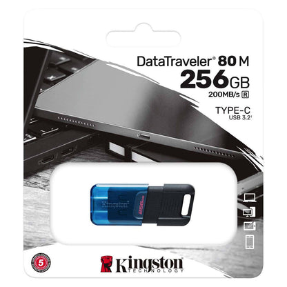 External memory USB-C Kingston DT80M, 256Gb DT80M/256GB