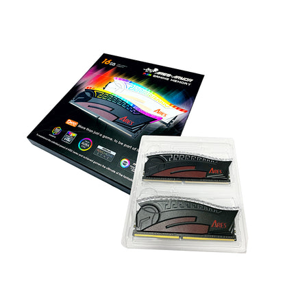 RAM-geheugen Dato Ares Armor, DDR4, RGB, 2 x 8GB, 3600Mhz, CL18, Zwart AMRGB8GX216G36K