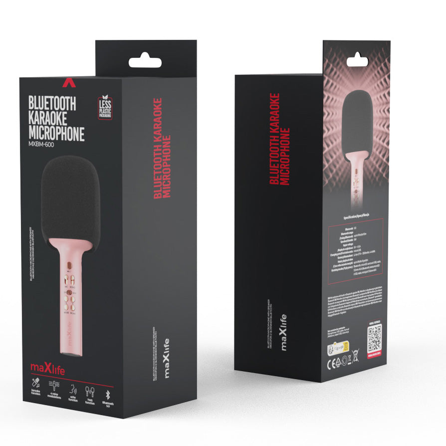 Bluetooth microphone MaXlife MXBM-600, Pink