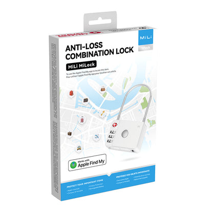 MiLi SmartTag MiLock Luggage voor iOS Series, Wit HD-P16-L