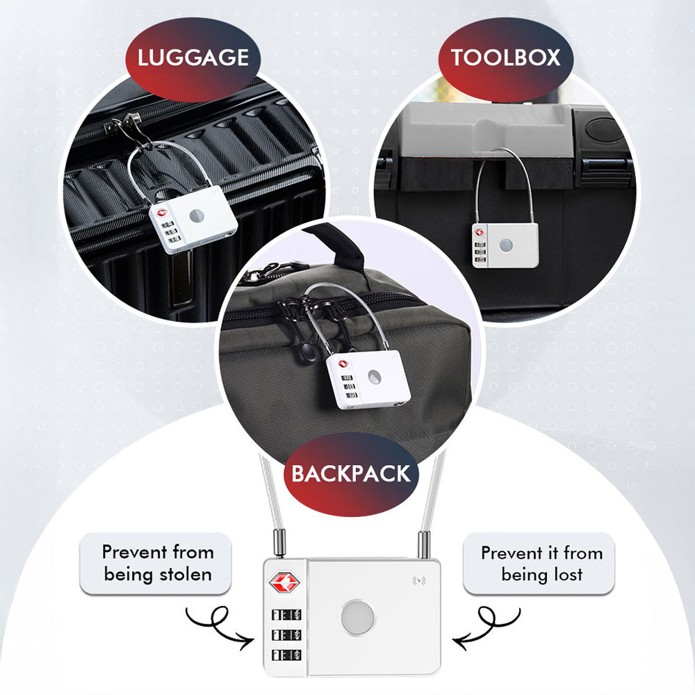 MiLi SmartTag MiLock Luggage voor iOS Series, Wit HD-P16-L