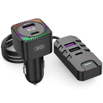 Bluetooth XO Design BCC13 FM Modulator, 2 x USB-C - 3 x USB-A