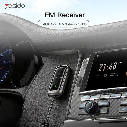 FM Bluetooth-modulator Yesido YAU32, 1 x 3.5mm - 1 x microSD