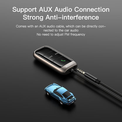 FM Bluetooth-modulator Yesido YAU32, 1 x 3.5mm - 1 x microSD