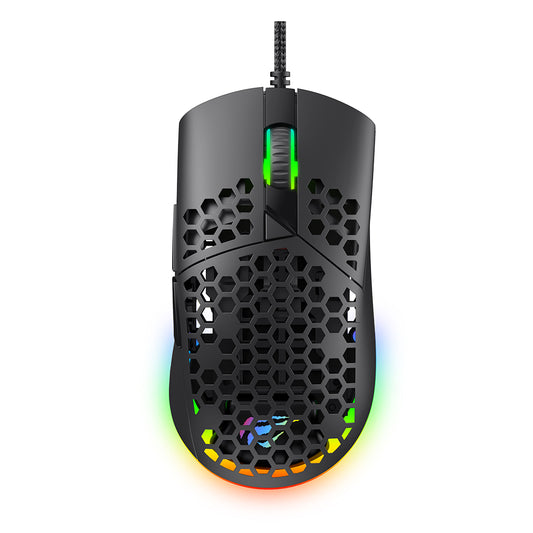 Gaming Muis Bedraad USB HAVIT MS1036, RGB, 1200DPI - 7200DPI, 1.6m, Wit