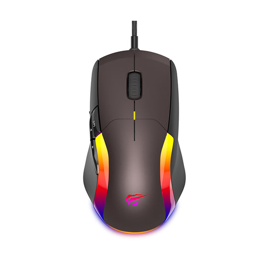 Gaming Muis Bedraad USB HAVIT MS959S, RGB, 1200DPI - 8000DPI, 1.6m, Zwart Oker