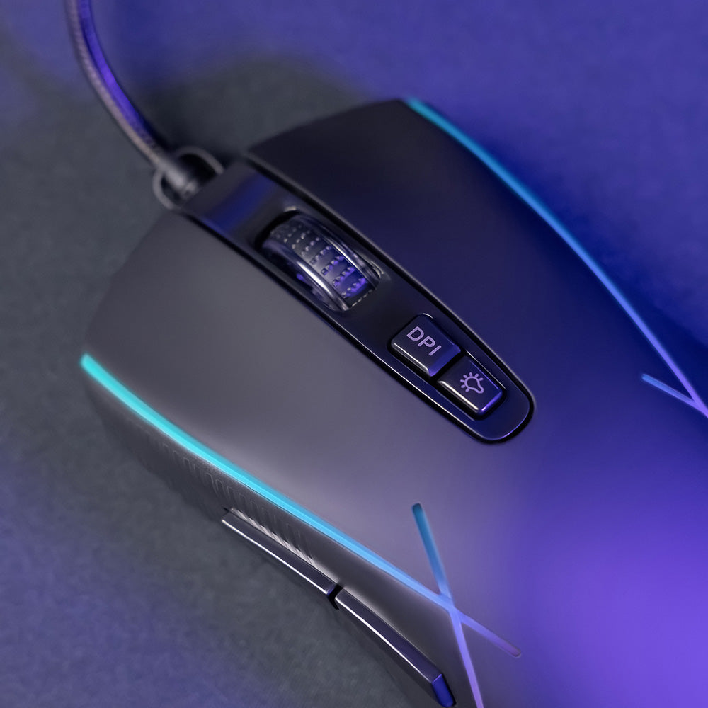 Gaming Muis Bedraad USB Proove Defiant, RGB, 7200DPI, Wit CMDE00000101