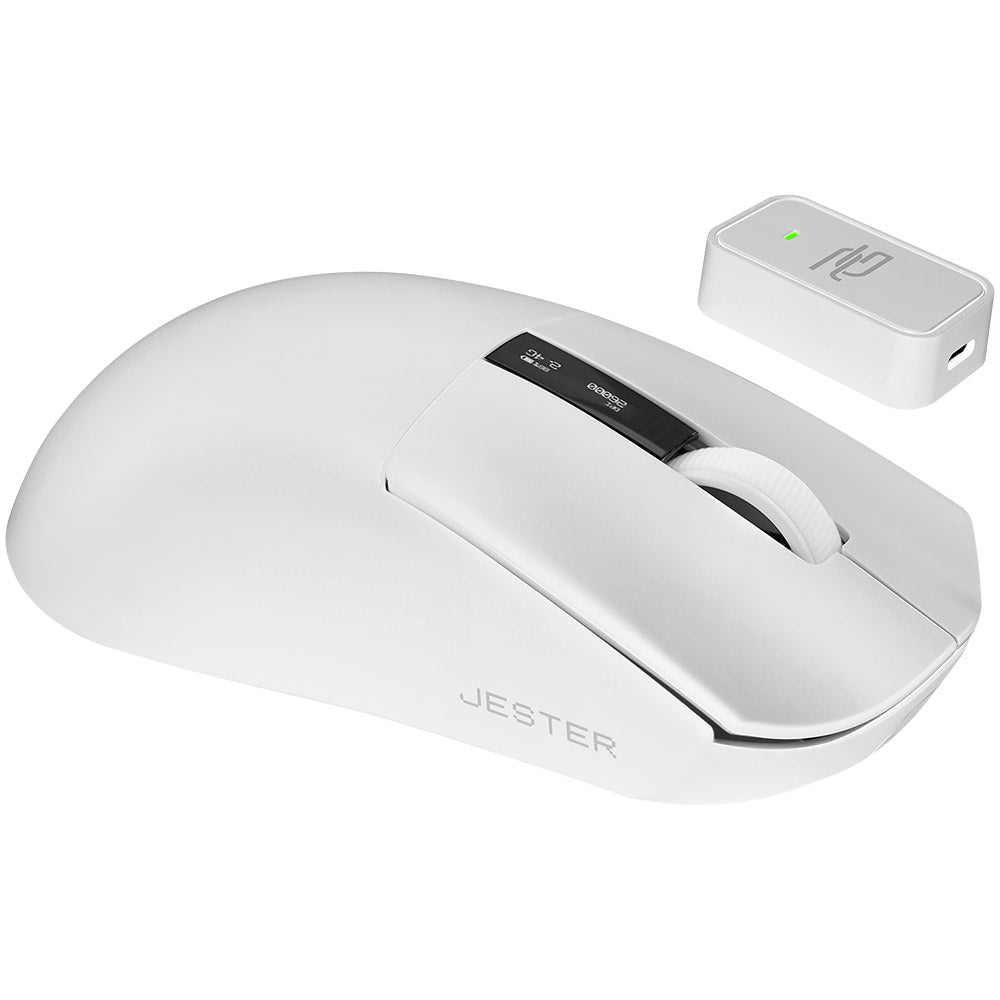 Draadloze Gaming Muis Proove Jester, 800DPI - 26000DPI, OLED-display, Wit WMJS00022002