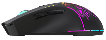 Draadloze Gaming Muis WZK WMGB-3200, 3200DPI, RGB, Zwart