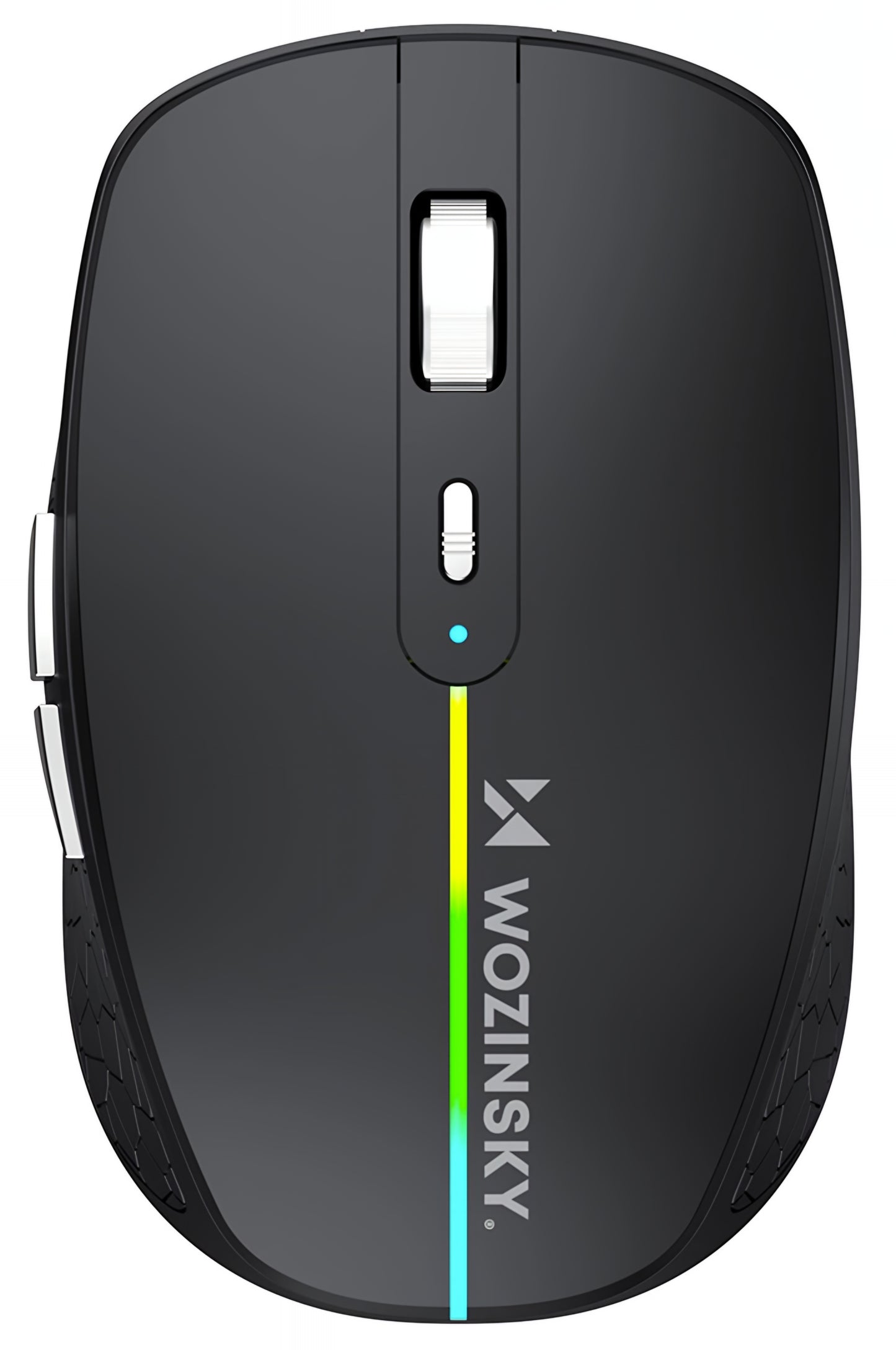 Draadloze Gaming Muis WZK WMGK-1132, 1600DPI, RGB, BT / Wi-Fi, Zwart