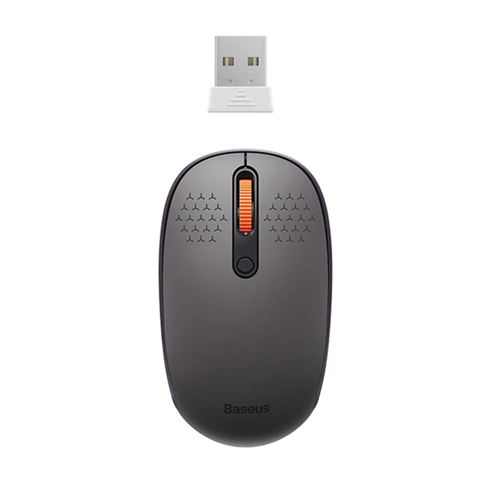 Wireless Mouse Baseus F01B Tri-Mode, 1600DPI, BT / Wi-Fi, Gray B01055503833-00