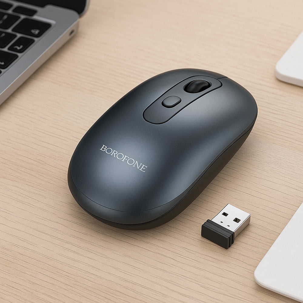 Draadloze Muis Borofone BG13 Winner, 1600DPI, Grijs