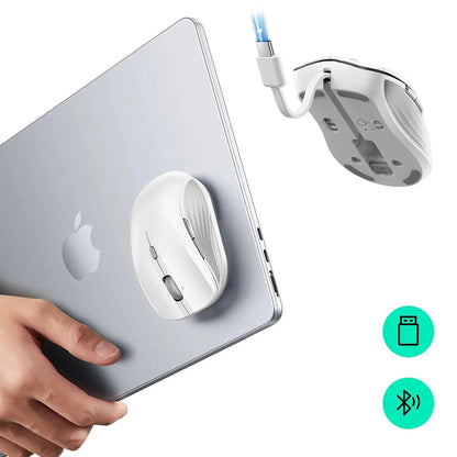 Draadloze Muis ESR MagMouse, 800DPI - 4800DPI, BT / Wi-Fi, Wit