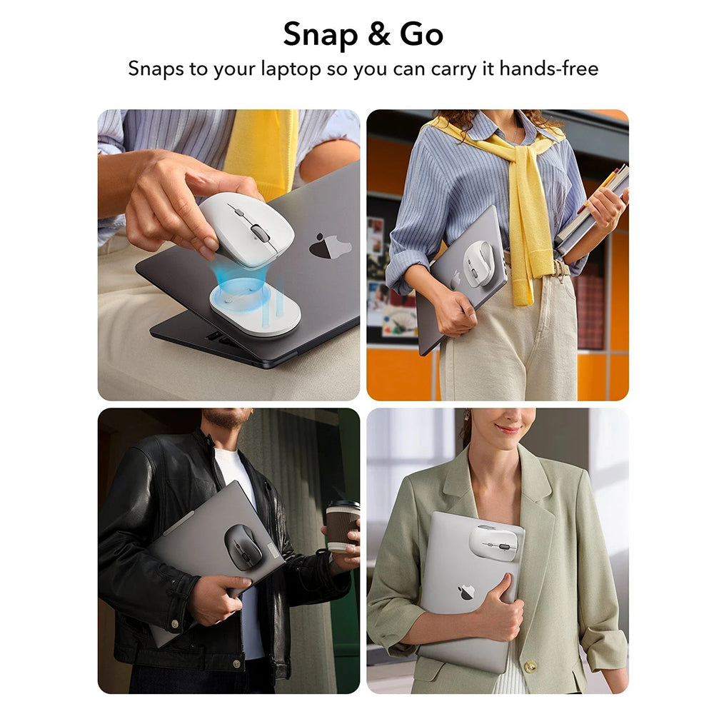 Draadloze Muis ESR MagMouse, 800DPI - 4800DPI, Wit