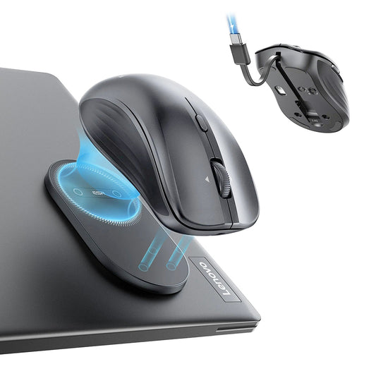 Draadloze muis ESR MagMouse, 800DPI - 4800DPI, BT / Wi-Fi, Grijs
