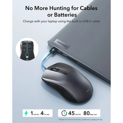 Draadloze Muis ESR MagMouse, 800DPI - 4800DPI, Zwart