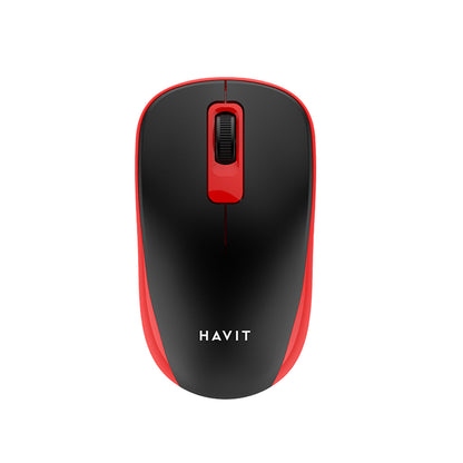 HAVIT MS626GT Wireless Mouse, 1200DPI, Black Red