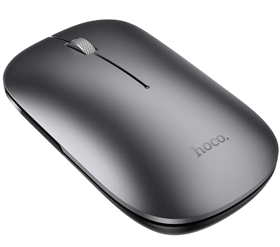 Draadloze muis HOCO GM43, 1600DPI, BT / Wi-Fi, Grijs