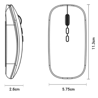 Draadloze Muis Yesido KB15, 800DPI - 1600DPI, Zilver