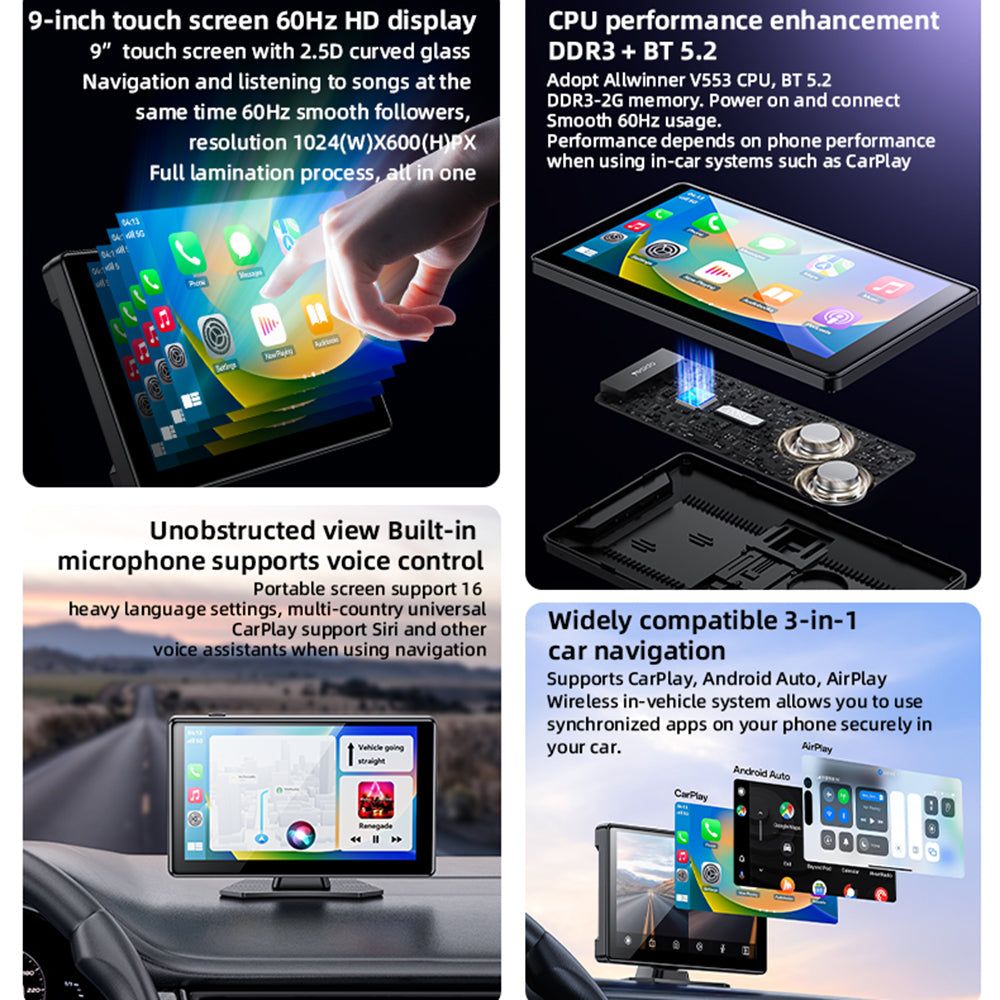 Auto Navigatie Yesido KM18, Wi-Fi, 9 inch