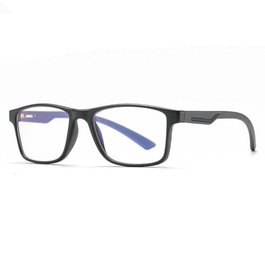 Techsuit F2388 Heren Computerbril, Anti-Blauw Licht, Zwart