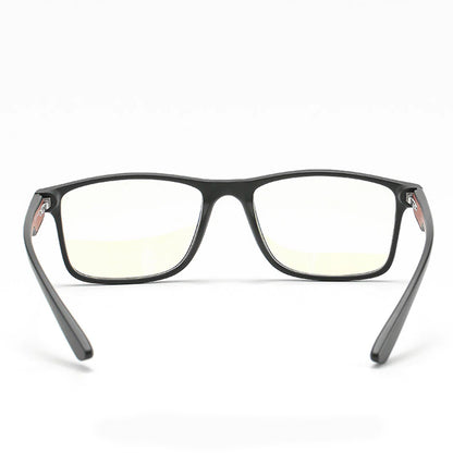Techsuit F2388 Heren Computerbril, Anti-Blauw Licht, Zwart Rood