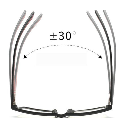 Techsuit F2388 Heren Computerbril, Anti-Blauw Licht, Zwart Rood