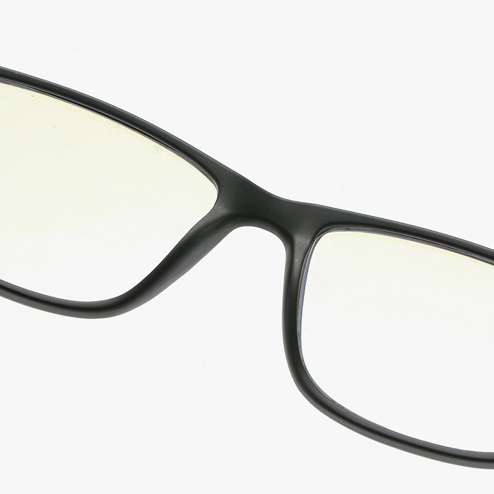 Techsuit F2388 Heren Computerbril, Anti-Blauw Licht, Zwart Rood