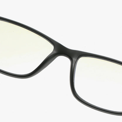 Techsuit F2388 Heren Computerbril, Anti-Blauw Licht, Zwart Rood