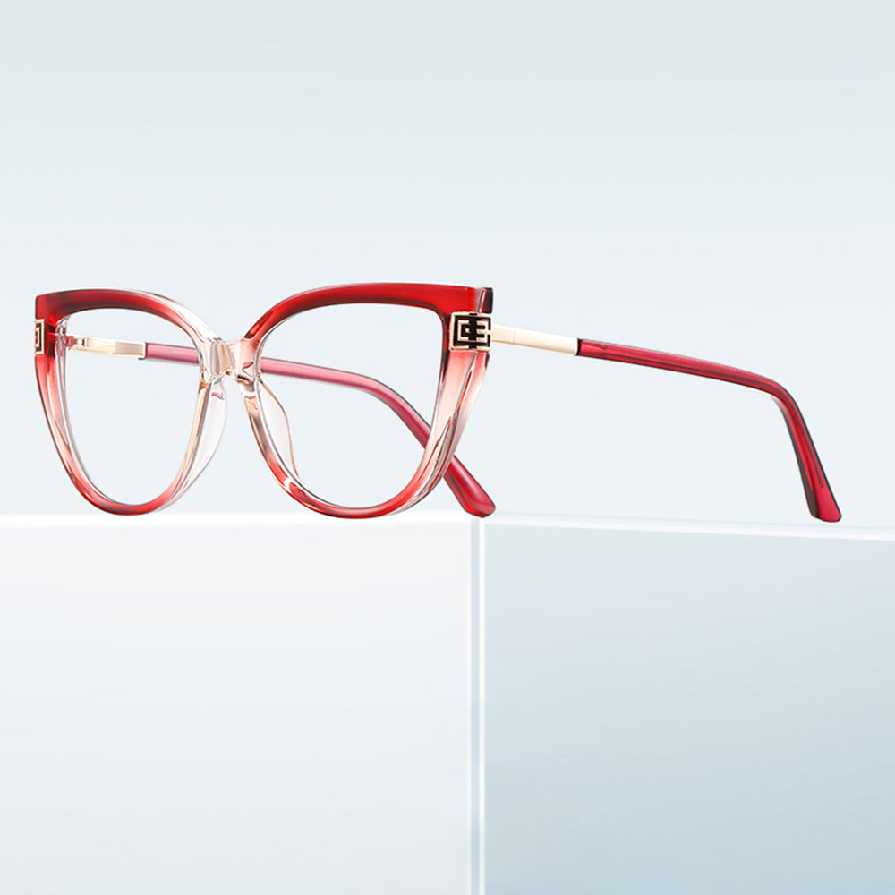 Dames Computerbril Techsuit 2259, Anti-Blauwlicht, Rood