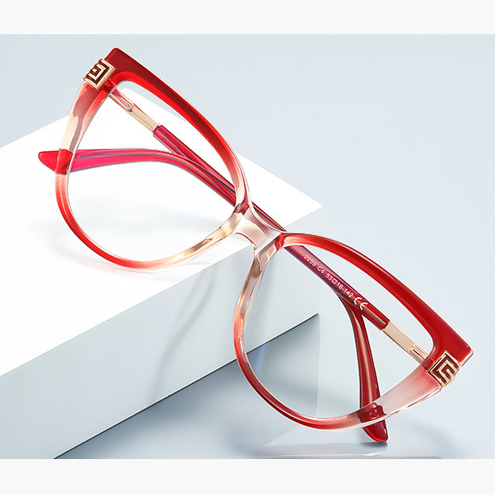 Dames Computerbril Techsuit 2259, Anti-Blauwlicht, Rood