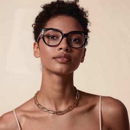 Dames Computerbril Techsuit 2274, Anti-Blauwlicht, Zwart