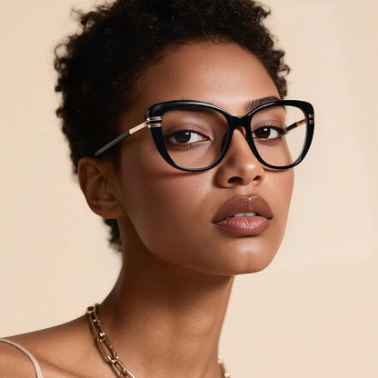 Dames Computerbril Techsuit 2274, Anti-Blauwlicht, Zwart