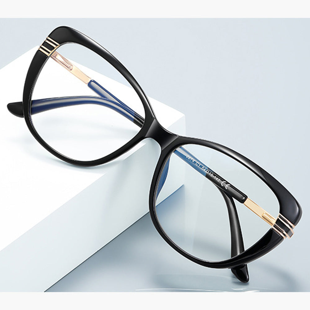 Dames Computerbril Techsuit 2274, Anti-Blauwlicht, Zwart